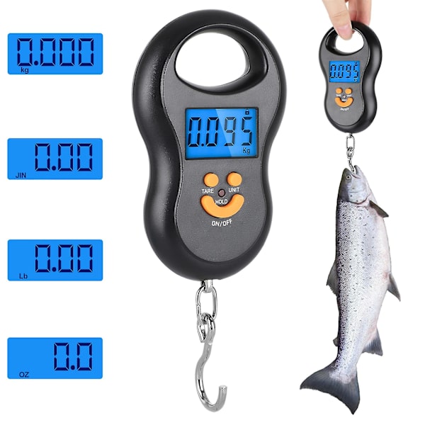 Kannettava tasapaino, taustavalaistu LCD-näyttö, digitaalinen riippuvaaka