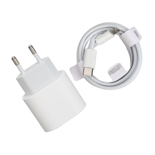 20W USB C Hurtigoplader 1m Kabel til Telefon Tablet Headset EU Stik 100 240V