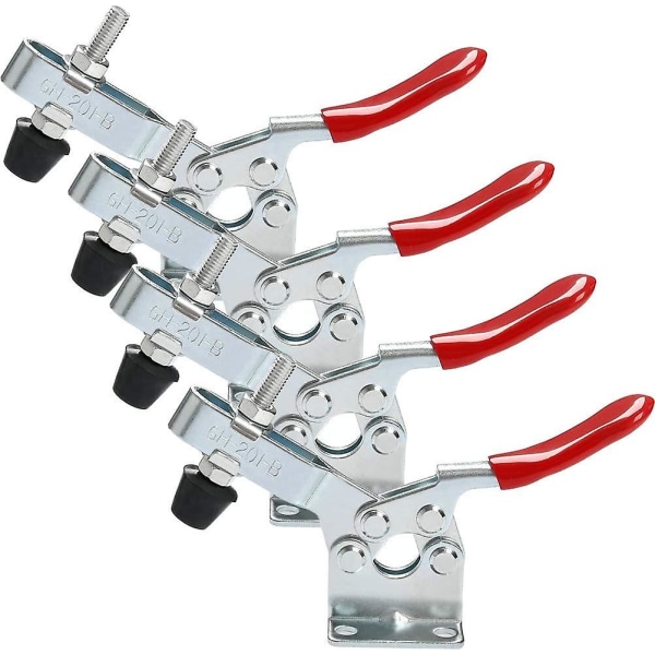 4st Toggle Clamp, Toggle Clamp, Handverktyg, Hållbarhet Ca 90 kg, Halkfri, Snabbkoppling, Robust
