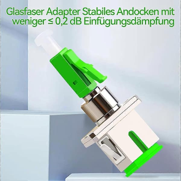 Fritzbox SC/hona till LC/hane Singlemode (2-pack) Grön