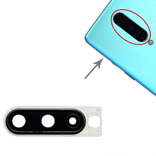 Til OnePlus 8 kameralinsedæksel Black