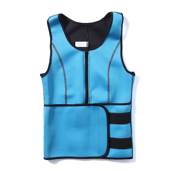 Kvinnor Midja Korsett Trainer Bälte Training Body Shaper Blue 2XL