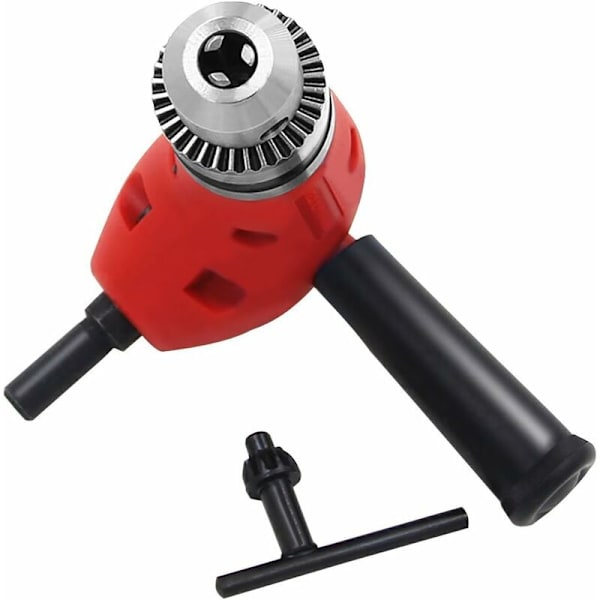 Chuckadapter, metall med 90 graders rätvinkligt runt skaft och 9,5 mm skaft för 1-10 mm runt skaft solid chuck,