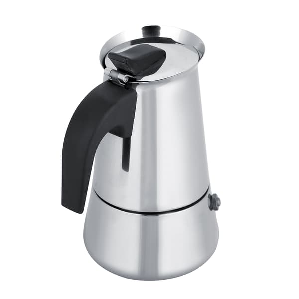 Bærbar Moka Espressomaskin i rustfritt stål, 200 ml