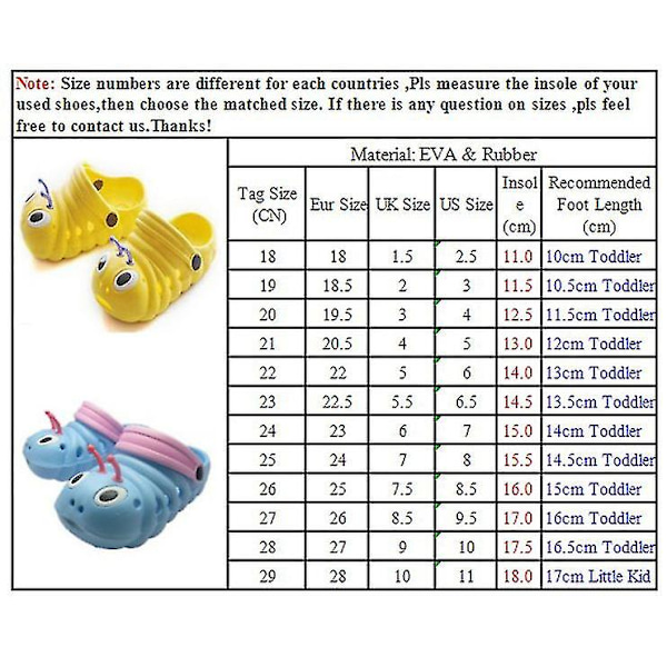 Børn Drenge Piger Sommer Strandsandaler Slipper Sko Yellow 22.5