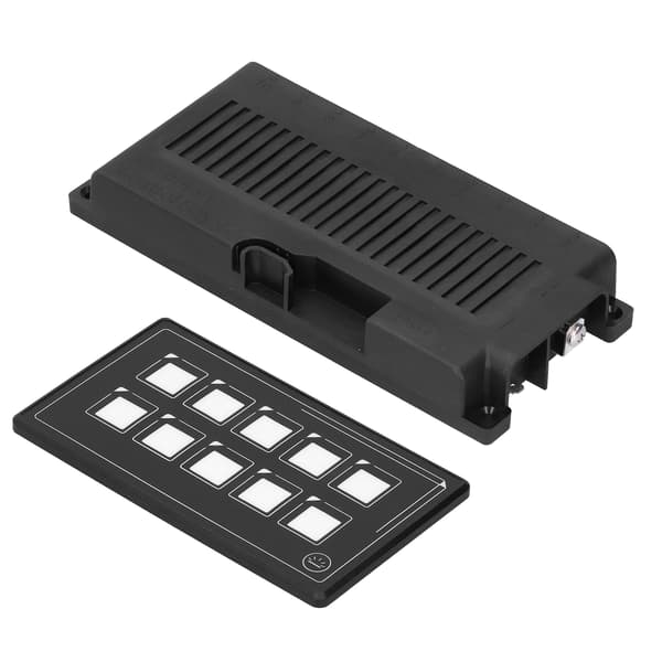 10P Membranbryterpanel Bluetooth APP-kontroll Bakgrunnsbelysning LED Touch Innebygd PPTC for RV Båt