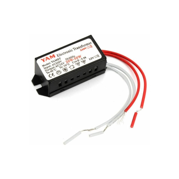 220V til 12V G4 krystalllampe elektronisk transformator