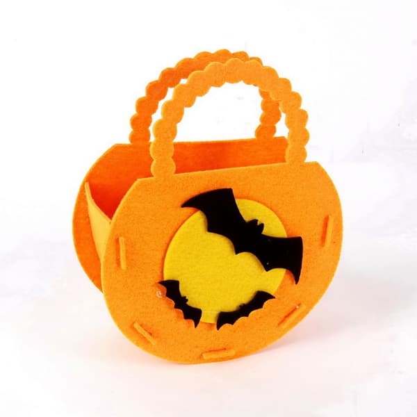 Halloween Pumpa Godispåsar för Barn, Trick or Treat Påsar Icke-w