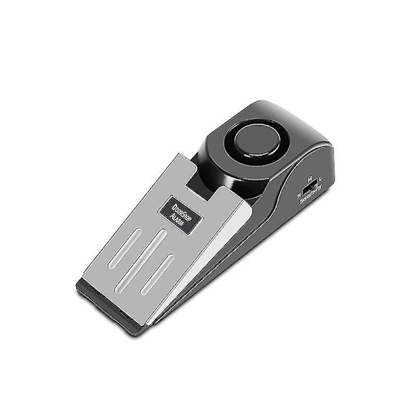 2 Pack Door Stop -hälytin 120 db:n hälytyksen oven pysäyttimellä kotiin ja matkustamiseen (musta)