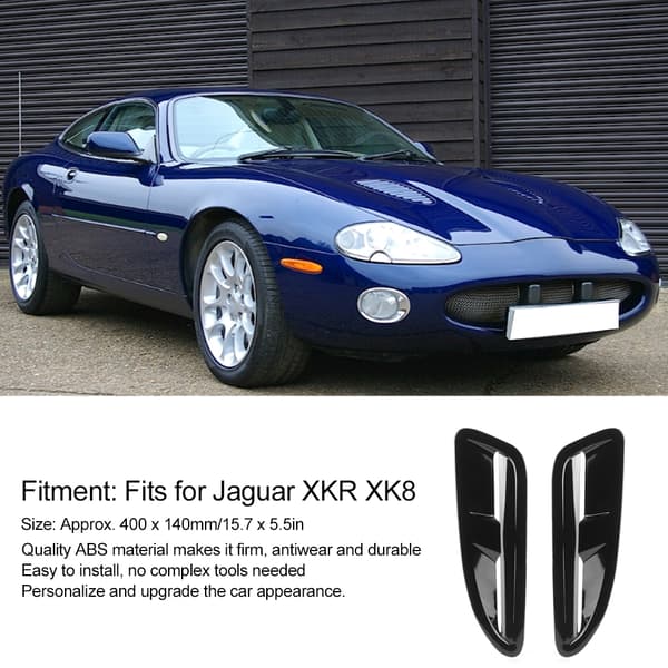 ABS Plast Glossy Sort Bonnet Luftventil Bil Modificerede Dele til Jaguar XKR XK8