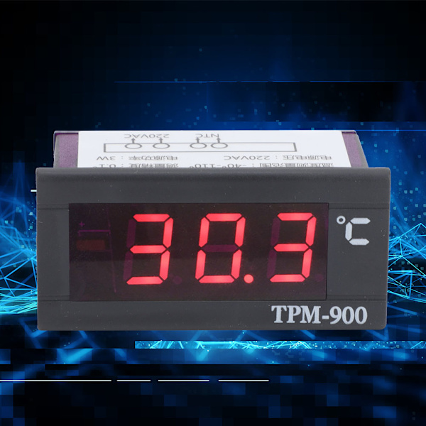 LCD digital temperaturpanelmåler -40℃ til +110℃
