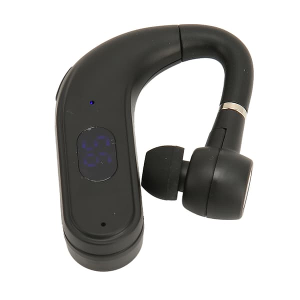 Trådløs Bluetooth beinledningsørepropp, vanntett, utskiftbare doble batterier, LED digital skjerm