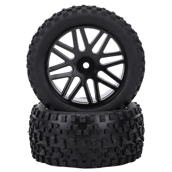 4 stk. 1/10 RC Bil Dæk 85mm Sort Universal Erstatningsmodifikationstilbehør