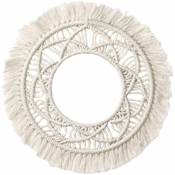 Mirrorless Nordic Bohemian Woven Tapestry Bohemian Style Vægophæng Kreativt dekorativt spejl