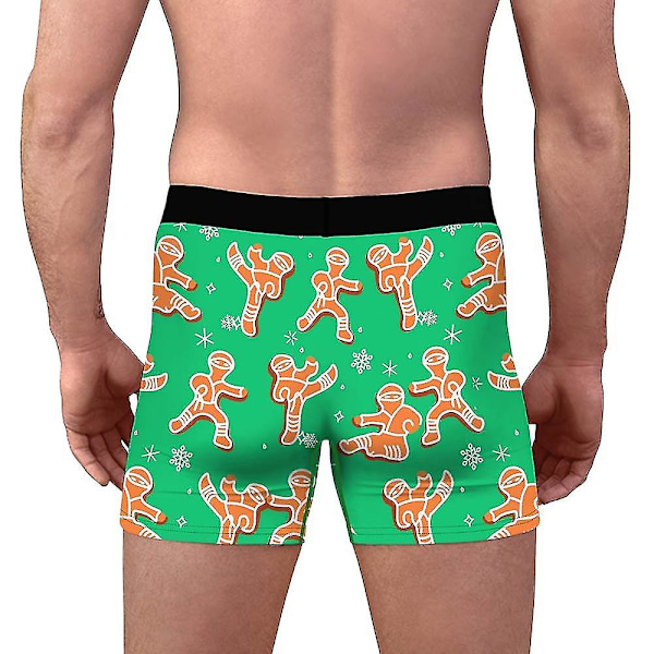 Jouluiset Bokserit Shortsit Alushousut Miesten Joustavat Alushousut F XL