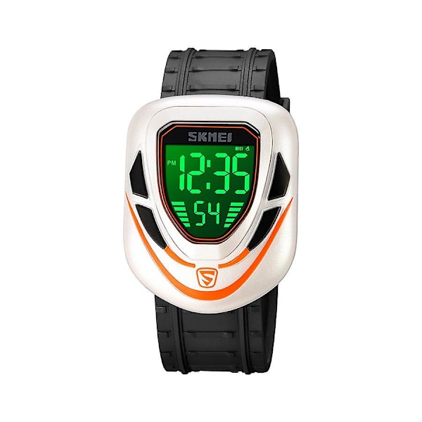 Herrmode utomhussport multifunktionslarm 5 bar vattentät digital watch 1833