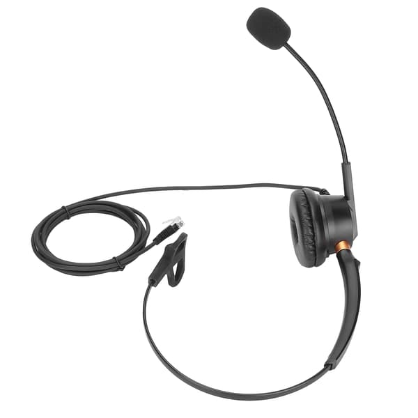 Bærbart Call Center-headset med mikrofon for kontorvirksomhet