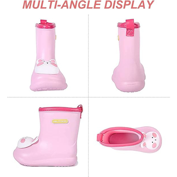 Lasten saappaat Wellington saappaat EVA vedenpitävät liukumattomat kevyet kumisaappaat ulkoiluun A pink 220 A Pink 220