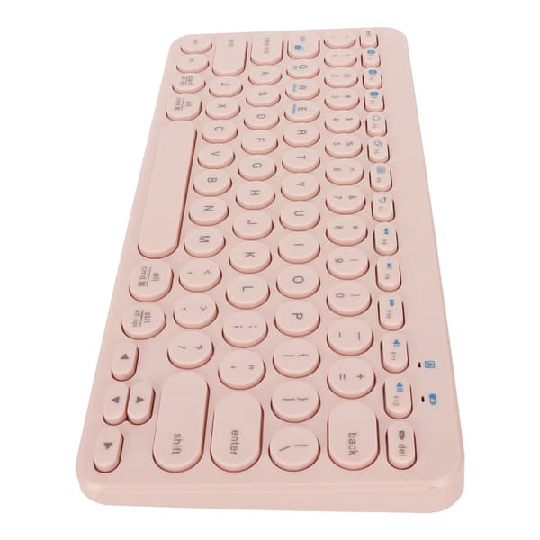 78 Tasters Trådløst Bluetooth 5.0 Programmerbart Ergonomisk Tastatur til Windows iOS Android Pink