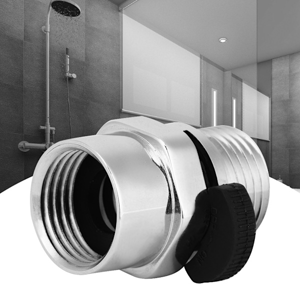 1/2-tommers Dusjhode Sprøyte Flow Control Valve og Avstengingsadapter for Badtilbehør