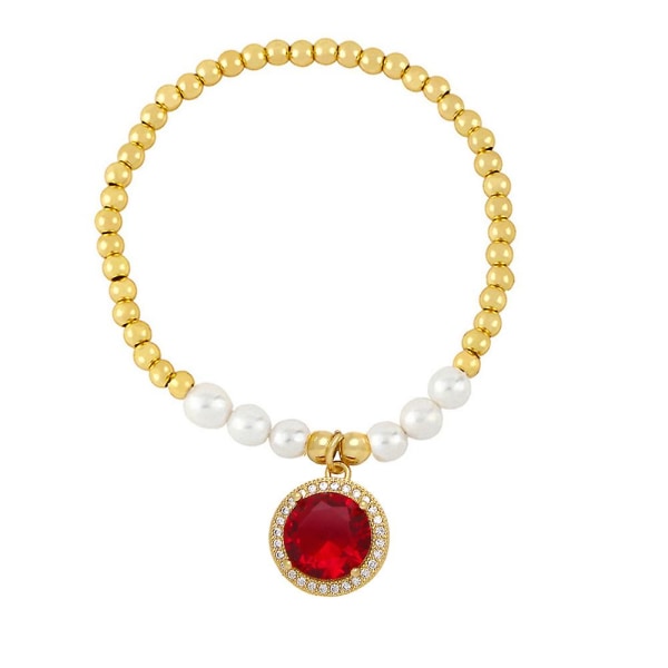 Rannekoru Vintage Zircon Pearl Muotikorut Ac8760 Blue