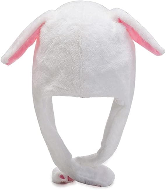 Lysende hat med bløde ører, der bevæger sig, når du klemmer, en vidunderlig gave til børn - Pink Pink
