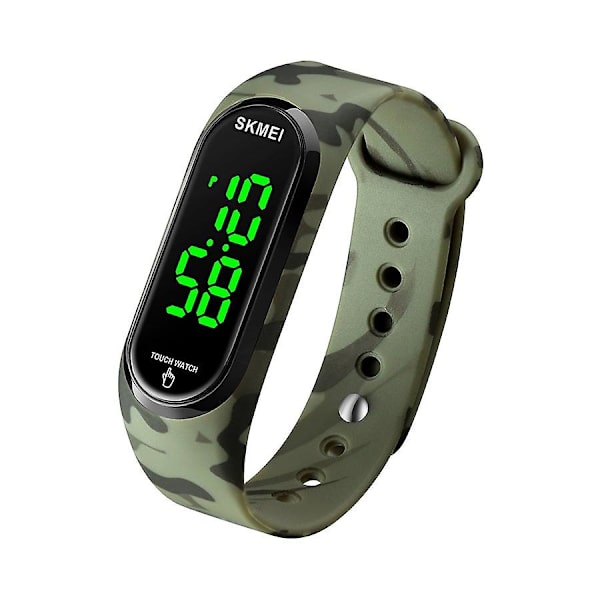 Herrmode utomhussport multifunktionslarm 5 bar vattentät digital watch 1804