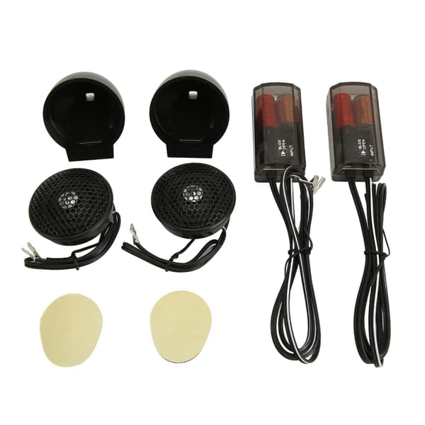 2 stk. 150W Dome Tweeter Høj Sensitivitet 2-vejs System Sort Mini Audio Tweeter til Bil Audio