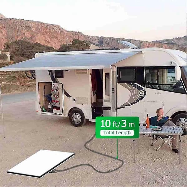 For Starlink Mini DC strømkabel 10FT - Vanntett 12V-24V bilstrømforsyning for lastebiler, busser, skip
