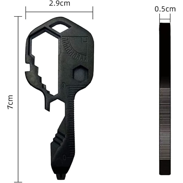 Mænds gave, 24 i 1 multifunktionsnøgle, ideel til adventskalenderfyldning, julegaver til mænd, far og teenagere, 2 stk.