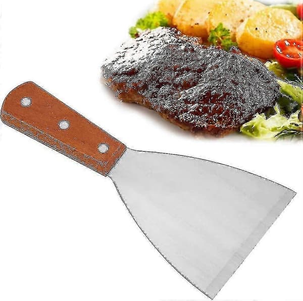 Grillspatel i rustfritt stål 1 stk. Crêpeskraper for Plancha