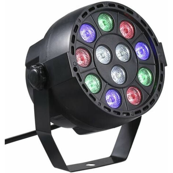 Spot-taklys AC90-240V 12 LED Par-lys 8-kanals RGBW-miksende scenebelysning med DMX Strobe og Sound Active Mod