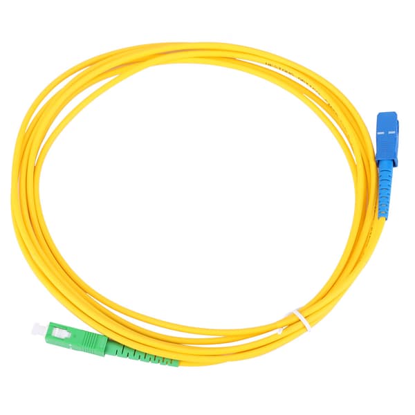 2 stk. 3m SC APC til SC UPC Single Mode Fiber Patch Kabel Jumper