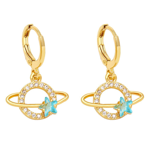 Korvakorut Vintage Zircon The Earth Fashion Korut Ac10543 Blue