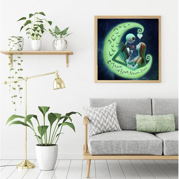 Pari pääkallokehys Moon Diamond Painting (30*30cm)