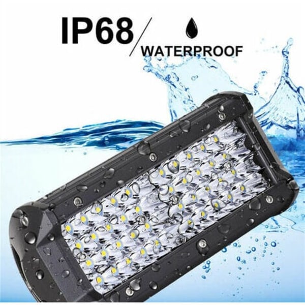 LED-arbeidslys, 7" 96W LED-arbeidslys for bil, LED-fjernlys LED, LED-hodelykt for motorsykkel, LED-hodelykt, LED-stang, 6000K fo