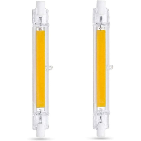 Hög power 118MM 10W 220V varmvit glasrörspotlight för vägglampa / golvlampa, för vardagsrum, sovrum, badrum