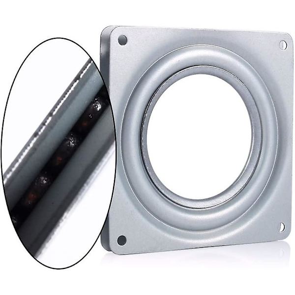 Drejelig drejeplade - 4&quot; Square Metal Lazy Tv Pladespiller Stand Bord Metal Værktøj
