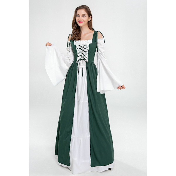 Kvinder Halloween gulvlængde kjole Cosplay kostumer S