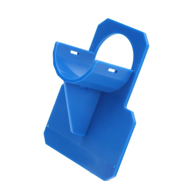 Poolrörhållare, teknisk plast, vattenrörsstöd, fästesset, utloppsrör, blå