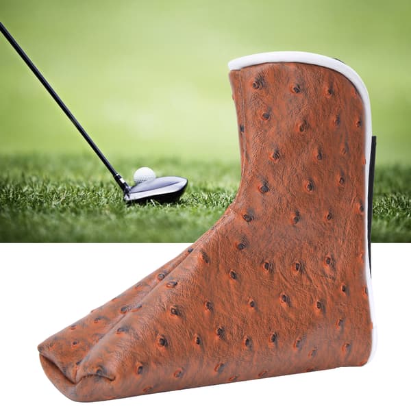 L-formet PU-lær Vanntett Tykt Fôr Golf Putter Hodebeskyttelse Klubbhodebeskyttelse Tilbehør
