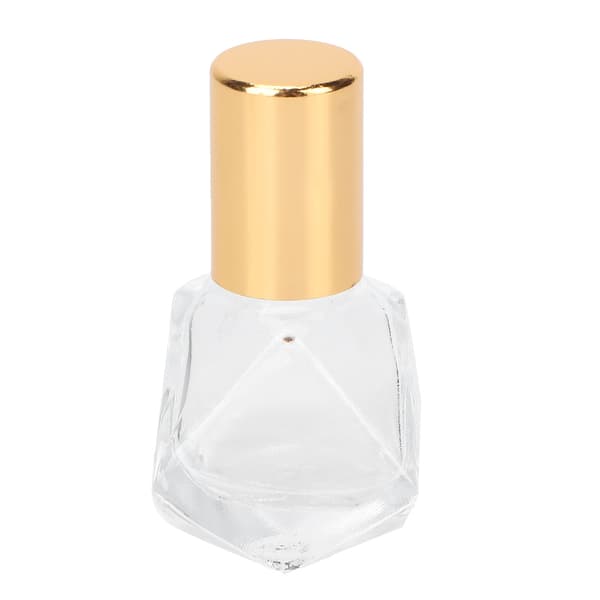 Professionell Glas Parfym Rollerflaska Bärbar Eterisk Olja Roll On 8ML Guldlock