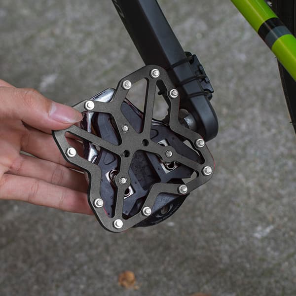 Aluminiumslegering Cykel SPD Clipless Pedal Platform Adapter Sort 1 Par
