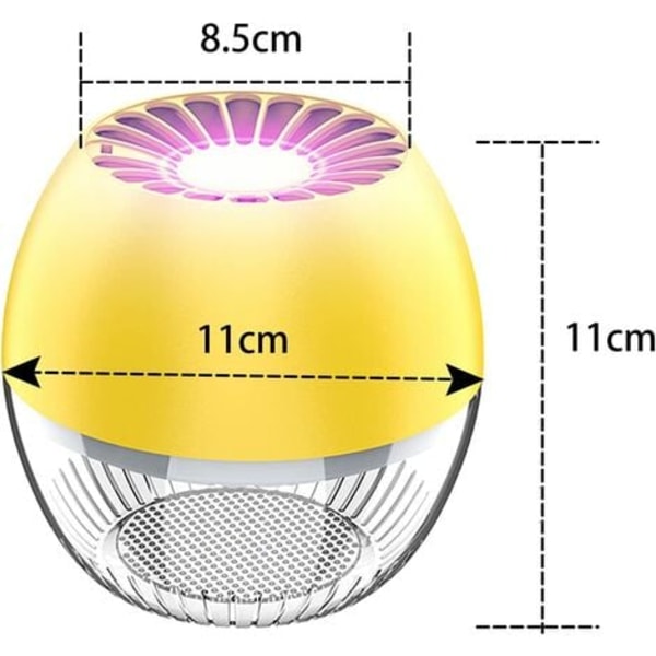 Myggfellelampe, elektrisk myggdreper (svart)