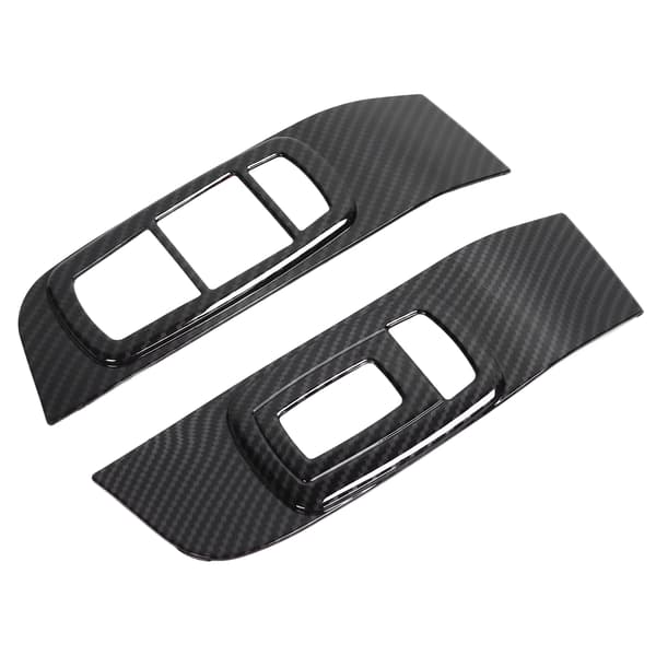 2 stk. Karbonfiber Vindusbryter Panelramme Erstatning for Dodge Challenger 2015-2021
