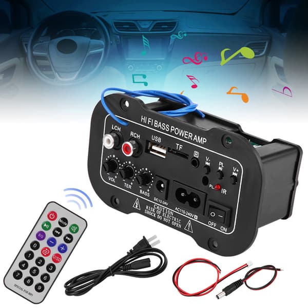 5 tommer Auto Bil Digital Bluetooth Forstærker Høj Effekt Hifi Bas Stereo Lyd AMP