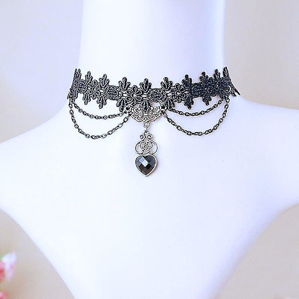 Gotisk viktoriansk kvinner dusk choker halskjede