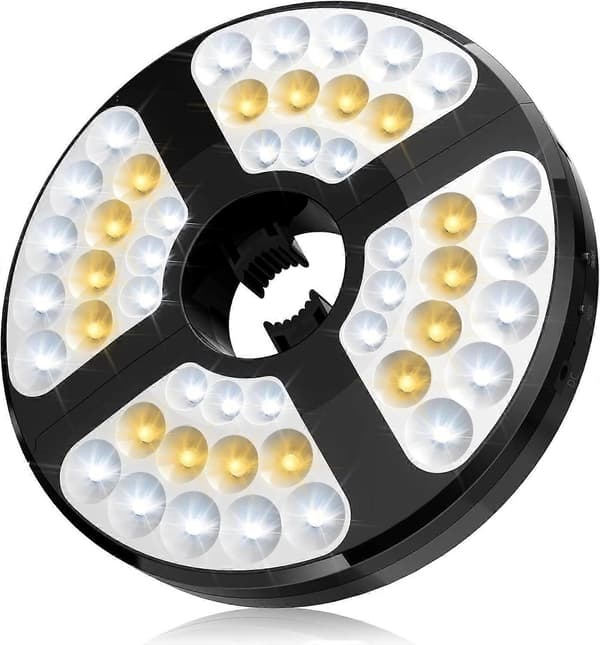 Parasolllys, oppladbart parasolllys 48 LED-lys 3 moduser trådløst parasollstanglys