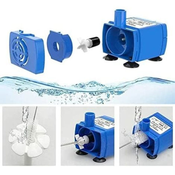 Cat springvandspumpe, lydløs automatisk vandpumpe, dykvandspumpe (1,6 l kapacitet, 1,8 m kabel inkluderet, kompatibel wi