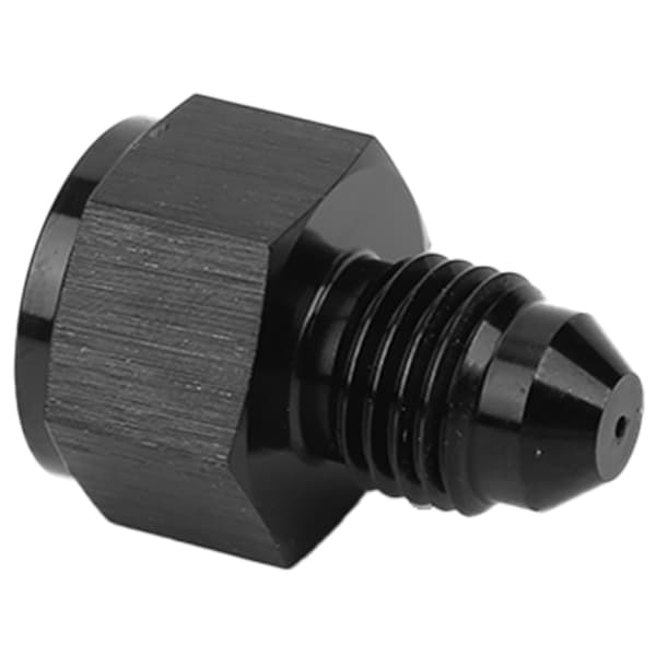 Universal olierestriktionsfitting 4AN hun han mildt kulstofstål turboadapter sort
